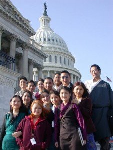 ICT Tibetan Youth Leadership Program participants [US Capitol, Washington, DC, March, 2002]