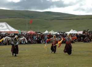 Dancers at the Lithang Horse Festival