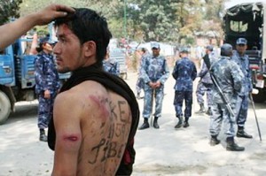 Tibetan protester