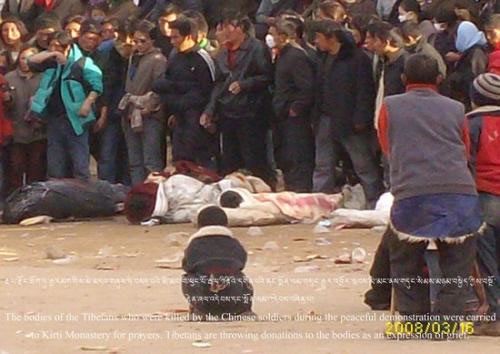 Bodies of protesters killed