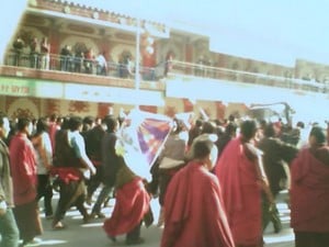Protests near Labrang Monastery