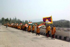 Kirti monks embarked upon a journey to Delhi