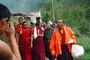 Monks of Shiwa Monastery in Nyarong