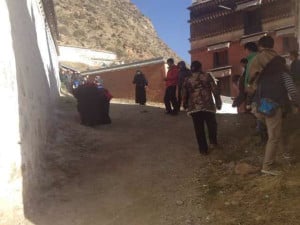 local Tibetans began offering khatags