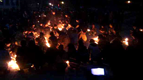 candle-light vigil