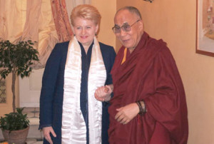 Dalai Lama and the President of Lithuania
