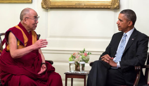 President Barack Obama meets with the Dalai Lama