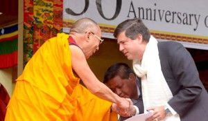 Mario Oriani-Ambrosini and Dalai Lama