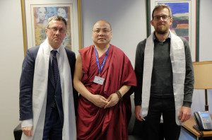 Golog Jigme at the Belgian Foreign Affairs Ministry