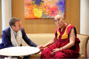 Emmanuel Macron and His Holiness the Dalai Lama