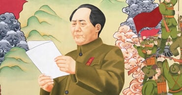 Mao in traditional Tibetan painting
