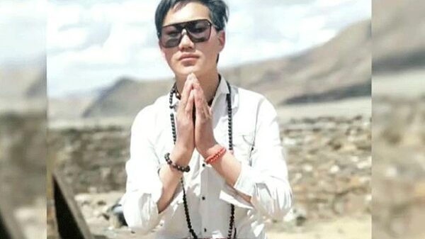 Detained Tibetan protester Yonten is shown in an undated photo obtained by the Tibetan service of Radio Free Asia