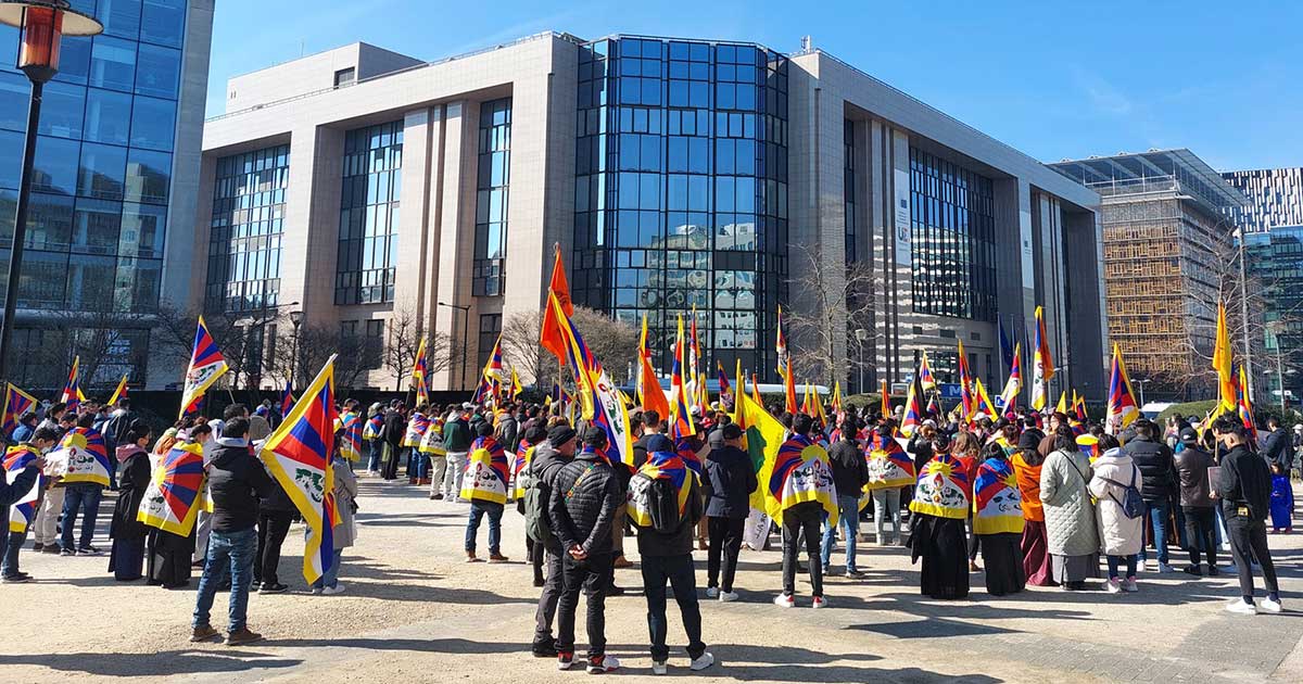 Tibetan Uprising Day 2022 in Brussels