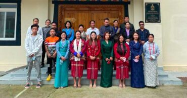 Artists from the Monpa Institute of Performing Arts of Arunachal Pradesh with artists from the Tibetan Institute of Performing Arts