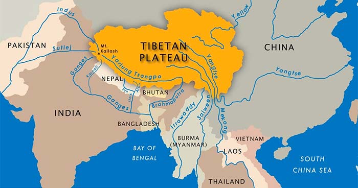 Rivers in Tibet