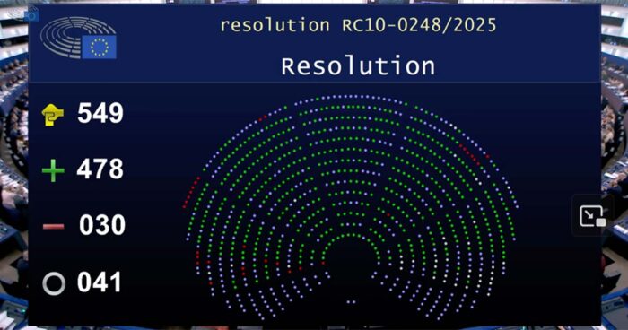 The result of the vote
