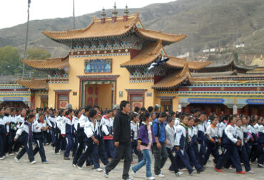 Students in Amdo protesting