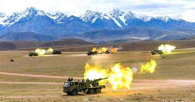 Chinese troops