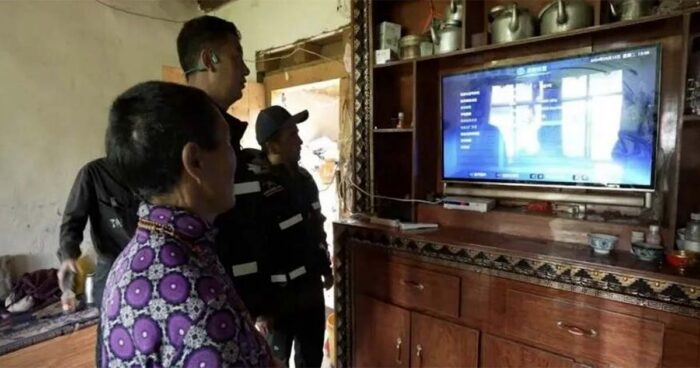 installing live satellite broadcast equipment