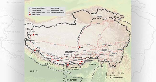 Tibet map