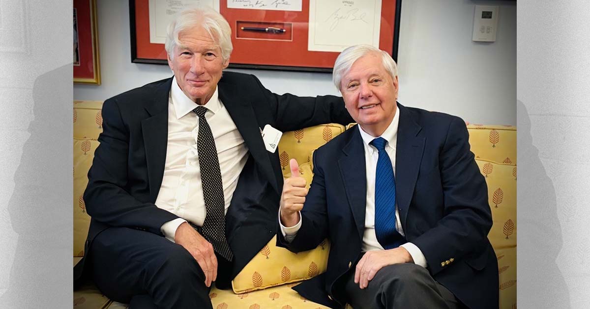 Richard Gere and Lindsey Graham